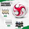 6 Pack Operation Deflated Christmas Soccer Ball with Pump for Child,Items Bulk Deals Soccer Balls,Classic Soccer Balls Size 5 with Mesh Sport Bag Pump Needle for Shoebox Gift Fillers Charity Donations view 2