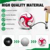 6 Pack Operation Deflated Christmas Soccer Ball with Pump for Child,Items Bulk Deals Soccer Balls,Classic Soccer Balls Size 5 with Mesh Sport Bag Pump Needle for Shoebox Gift Fillers Charity Donations view 3