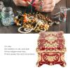 QANYEGN Hipiwe Vintage Jewelry Box, European Vintage Jewelry Box, Zinc Alloy Trinket with Exquisite Lined for Ladies Girls view 2