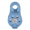 Yuecoom Climbing Single Pulley, Climbing Single Pulley Rock Climbing Pulley Al Mg Alloy Fixed Eye Single Rope Pulley for Mountaineering Rappelling Rescue Light Blue view 1