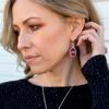 Mississippi State Kennedy Earrings Jewelry Gift Licensed MSU view 2