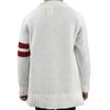 Hip Hop 50s Shop Boys 1950s Retro Knit Varsity Letterman Cardigan Sweater for Kids and Toddlers (2T, White R) view 4