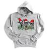 Christmas Goat Graphic Print Sweatshirt Hoodie, Christmas Themed Sweatshirt, Goat Lover Sweatshirt, Adult Handmade Unisex Long Sleeve Top with Animal Print view 2