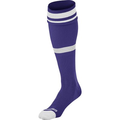 Striped Soccer Socks, 1 Pair, Large, Purple