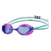 ARENA Unisex Python Racing Swim Goggles for Men and Women Anti-Fog Non-Mirror Lens Max Comfort Dual Strap, Blue/Fuchsia/Water view 1