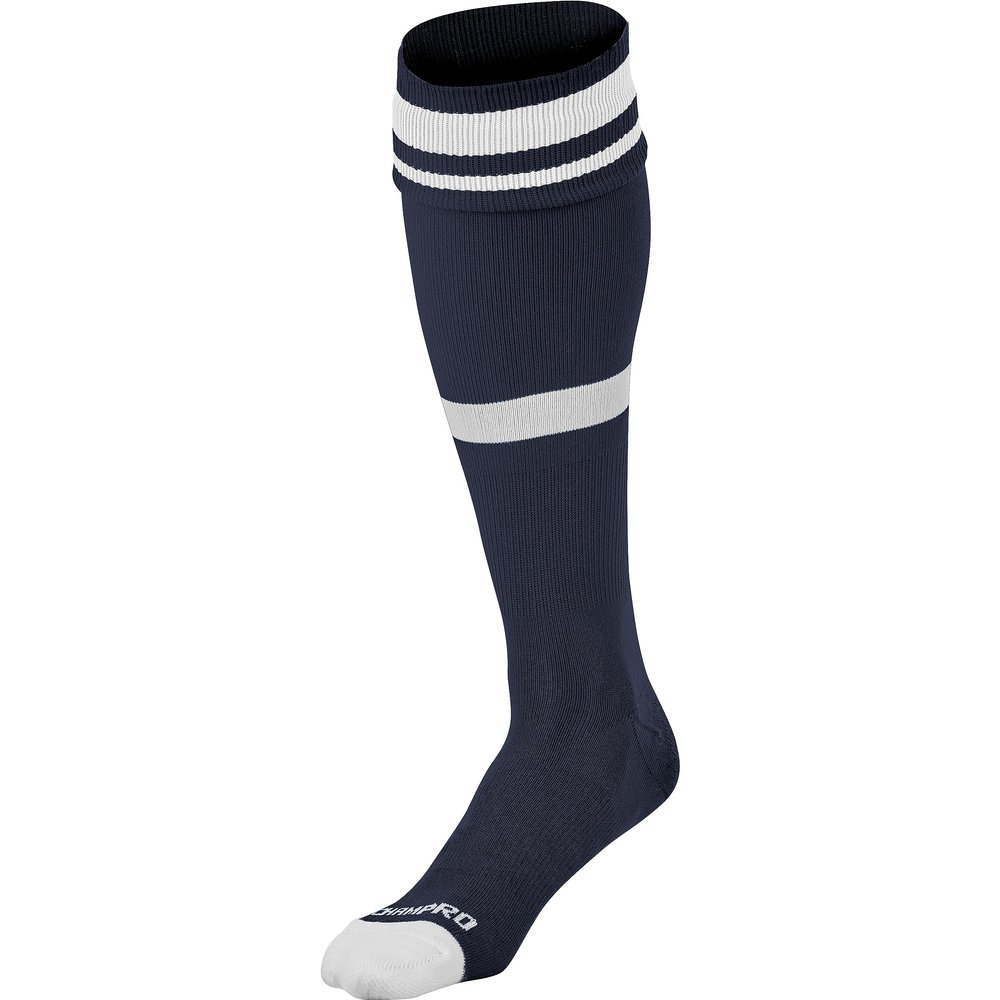 Striped Soccer Socks, 1 Pair, Small, Navy