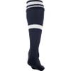 Striped Soccer Socks, 1 Pair, Small, Navy view 2