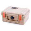 Pelican 1150 Case, Desert Tan with Orange Latches, None (Case Only) view 3