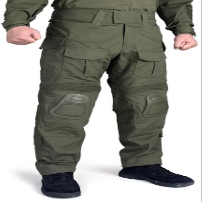 IDOGEAR SPORTS G3 Combat Pants for Men Tactical Military Pants with Knee Pads Camo Trousers (Ranger Green, 34W x 32L)