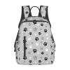 BREAUX Animal Paw Prints Print Simple And Lightweight Leisure Backpack, Men'S And Women'S Fashionable Travel Backpack view 1
