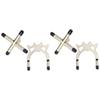 BESPORTBLE 2pcs Professional Snooker Billiards Rack Stable Bridge Head Cross Holders for Pool Stick Easy to Use Accessory view 1