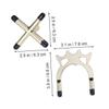 BESPORTBLE 2pcs Professional Snooker Billiards Rack Stable Bridge Head Cross Holders for Pool Stick Easy to Use Accessory view 2