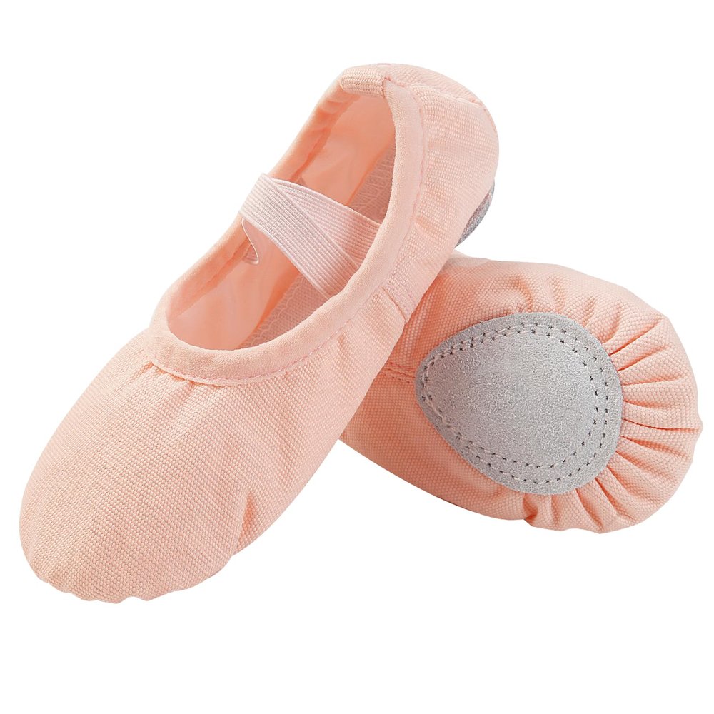 Ballet Shoes for Girls Toddler,Ballet Slippers Dance Shoes with Elastic Band for Toddlers/Little Kids/Big Kids/Women BTFS -27-11 Pink