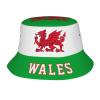 Wales Flag (2) Cool Welsh Bucket Hat 3D Printing Fisherman Hats Summer Travel Hiking Beach Sun Caps Multi view 1