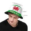 Wales Flag (2) Cool Welsh Bucket Hat 3D Printing Fisherman Hats Summer Travel Hiking Beach Sun Caps Multi view 3