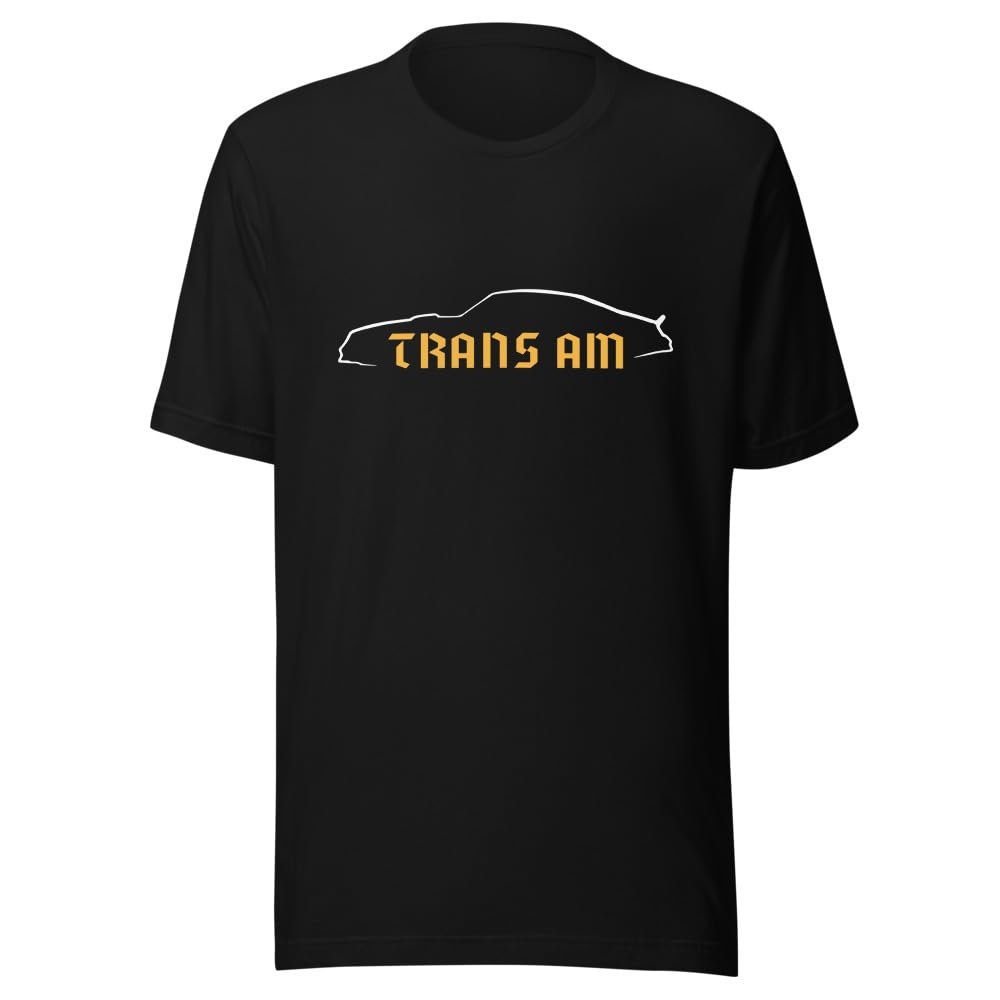 1977 Trans AM Firebird Outline Muscle Car Owner Unisex t-Shirt Black