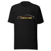 1977 Trans AM Firebird Outline Muscle Car Owner Unisex t-Shirt Black view 1