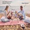 WEKAPO Beach Blanket - Sandproof Waterproof Extra Large Beach Mat | Oversized Sand-Free Lightweight Quick-Drying | Beach Vacation Essentials with Stakes & Corner Pockets (Pink, 7x7 FT ) view 4