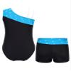 TSSOE Kids Girls Glitter Rhinestone Ballet Dance Outfits Gymnastics Leotard Set Tracksuit Jumpsuit B02 6 Years view 2