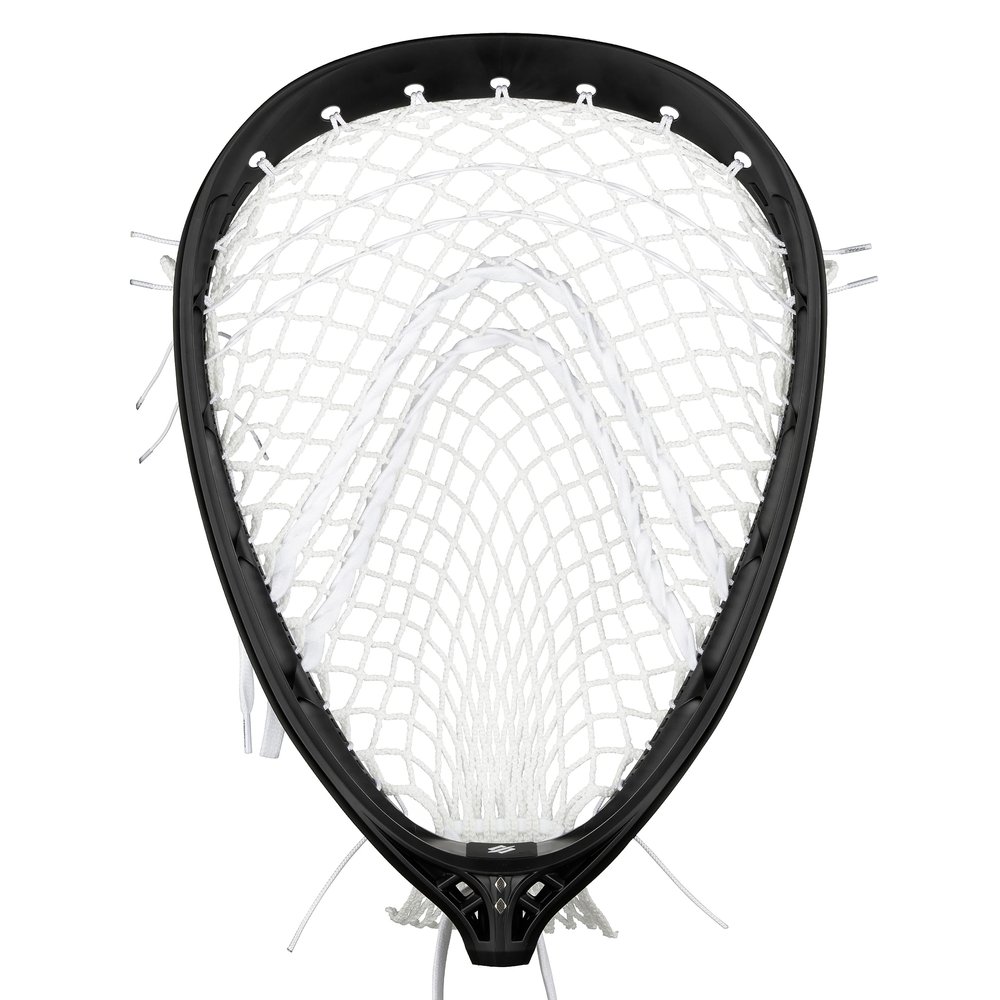 StringKing Mark 2G Goalie Lacrosse Head Strung with Grizzly Mesh (Grizzly 2X - Black/White)
