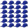 24 Pack Unisex Baseball Cap Bulk Wholesale Plain Blank Hat Adjustable Size Royal view 1