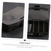 INOOMP 6pcs Fishing Accessories Boxes Plano Tackle Case Lure Bait Container Lightweight view 4