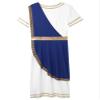 Hansber Men's Ancient Greek Costume Short Sleeve Roman Toga Costume Robe Halloween Cosplay Fancy Dress Up Blue X-Large view 4