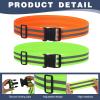 Suhine 24 Pcs Reflective Belt Army PT Belt Elastic Adjustable Reflective Sash Reflective Running Gear Glow Belt for Running Cycling Walking Marathon Military view 2