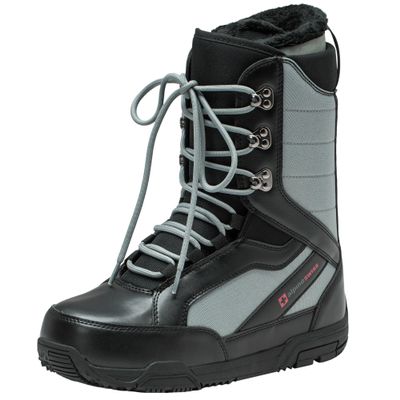 Alpine Swiss Men's Snowboard Boots | Waterproof, Custom-Fit Liner, Medium Flex for All-Mountain Riding, Winter Snow Boots Gray 8 M US