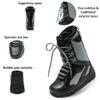 Alpine Swiss Men's Snowboard Boots | Waterproof, Custom-Fit Liner, Medium Flex for All-Mountain Riding, Winter Snow Boots Gray 8 M US view 2