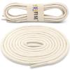 YJRVFINE Round Waxed Shoe Laces: 2 Pairs 47 Inch Beige Thin Oxford Shoelaces for Dress Shoes view 2