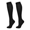 Jueshanzj Long compression socks non-slip calf socks sports soccer socks compression Black 2 pairs L view 1