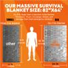 ANLOKE Emergency Blankets (10 Pack) - Plus Size Space Essential for Hiking Gear, Survival Kits & Emergency Kit view 3