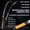 Archery 60" Black Hunter Wooden Recurve Bow - Right Handed, 20-60lbs for American Hunting & Shooting Practice (50 lbs, Black) view 4