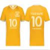 Custom Soccer Jersey with Name Number Team Logo Personalized Soccer V-Neck Shirt for Youth Small Gold view 1