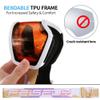 FEISEDY Kids Ski Goggles,Snowboard Goggles for Boys Girl Youth,OTG Anti Fog UV Protection Snow Goggles B0019 view 3