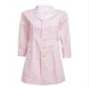 LiiYii Women's Lab Coat Halloween Costumes Doctor Uniforms Lightweight Professional Medical Coat Pink Peaked Lapel Medium view 3