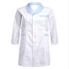 LiiYii Women's Lab Coat Halloween Costumes Doctor Uniforms Lightweight Professional Medical Coat White Peaked Lapel Medium view 3