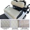 NOKINS Golf Cart Seat Covers for EZGO TXT 1994-2013/EZGO RXV OEM Ordinary Front Seat Cushion, No Stapler, Golf Cart Vinyl Replacement Diamond Front Seat Cover,Oyster Grey view 3