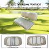 NOKINS Golf Cart Seat Covers for EZGO TXT 1994-2013/EZGO RXV OEM Ordinary Front Seat Cushion, No Stapler, Golf Cart Vinyl Replacement Diamond Front Seat Cover,Oyster Grey view 4