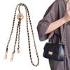 jiesinlov Purse Chain Adjustable Shoulder Strap with Small Metal Ball Replacement Transformation CrossBody Handbag (Gold) view 2