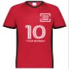 Custom Soccer Jersey with Name Number Team Logo Personalized Soccer V-Neck Shirt for Adult 3X-Large Scarlet view 3