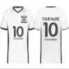 Custom Soccer Jersey with Name Number Team Logo Personalized Soccer V-Neck Shirt for Adult 3X-Large White/Navy view 1