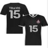 Custom Soccer Jersey with Name Number Team Logo Personalized Soccer V-Neck Shirt for Adult 3X-Large Black/White view 2