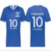 Custom Soccer Jersey with Name Number Team Logo Personalized Soccer V-Neck Shirt for Adult 3X-Large Royal/White view 1