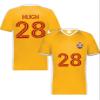 Custom Soccer Jersey with Name Number Team Logo Personalized Soccer V-Neck Shirt for Youth Medium Gold view 2