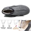 bumuam Walking Adjustable Diabetic Shoes, Men's Diabetic Winter Warm Fleece Shoes Non-Slip Round Toe Adjustable Wide Memory Form Arthritis Swollen Boots Men 5/Women 6 view 4