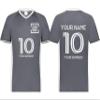Custom Soccer Jersey with Name Number Team Logo Personalized Soccer V-Neck Shirt for Adult 3X-Large Graphite view 1