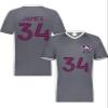 Custom Soccer Jersey with Name Number Team Logo Personalized Soccer V-Neck Shirt for Adult 3X-Large Graphite view 2