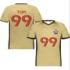 Custom Soccer Jersey with Name Number Team Logo Personalized Soccer V-Neck Shirt for Adult 3X-Large Vegas Gold view 2